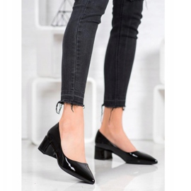 Pompele lăcuite VINCEZA negru 2