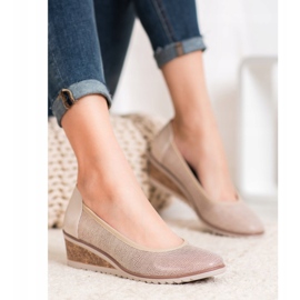 Elegante balerini VINCEZA bej maro 1