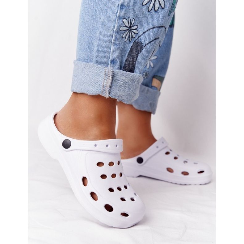 Flameshoes Papuci albi Eva Foam pentru femei 2