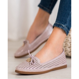 Balerini elegante VINCEZA multicolor roz 1