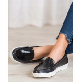 Mocasini pe platforma VINCEZA negru 2