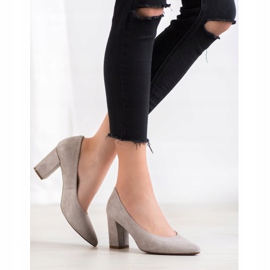 W. Potocki Pompe cu sclipici gri 1