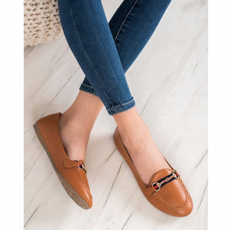 Clowse Lorzi la modă cu piele ecologică maro 2