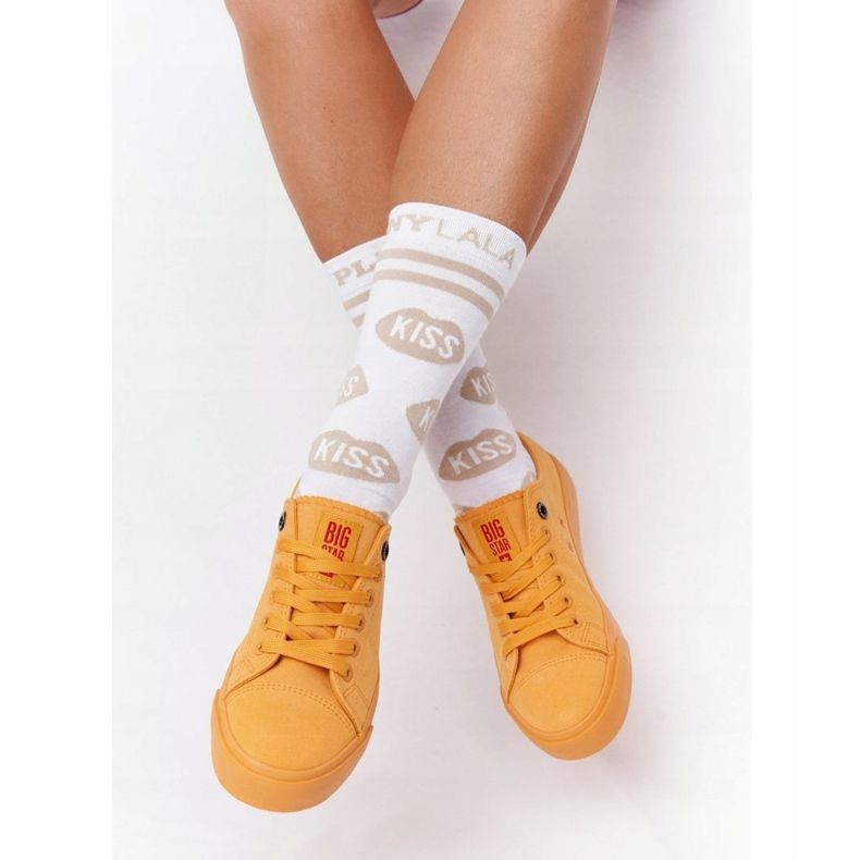 Adidași pentru femei Big Star HH274134 Galben 2