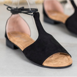 Sandale VINCEZA legate negru 1