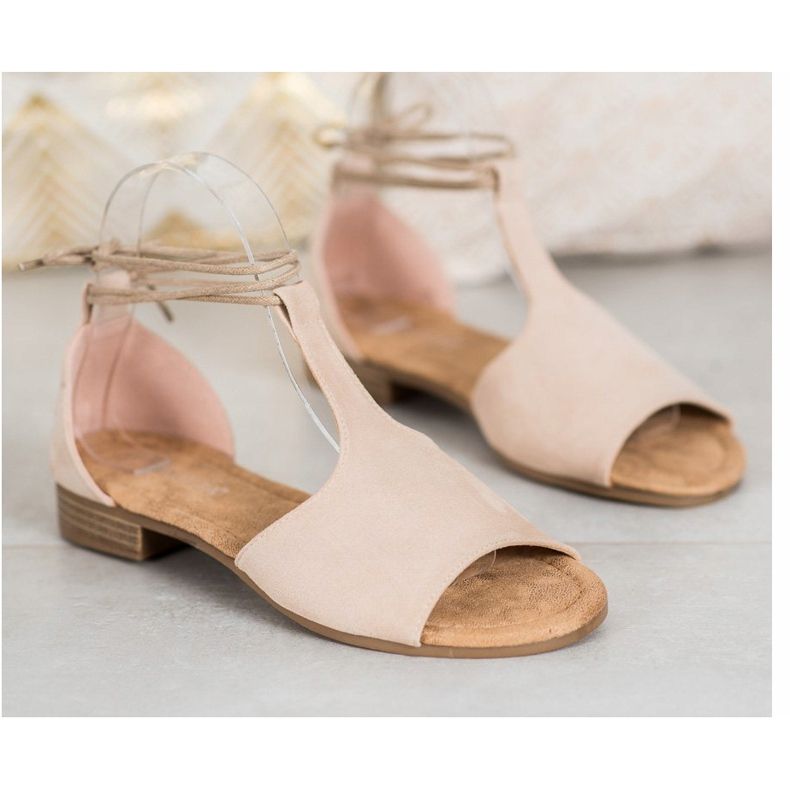 Sandale VINCEZA legate maro 2