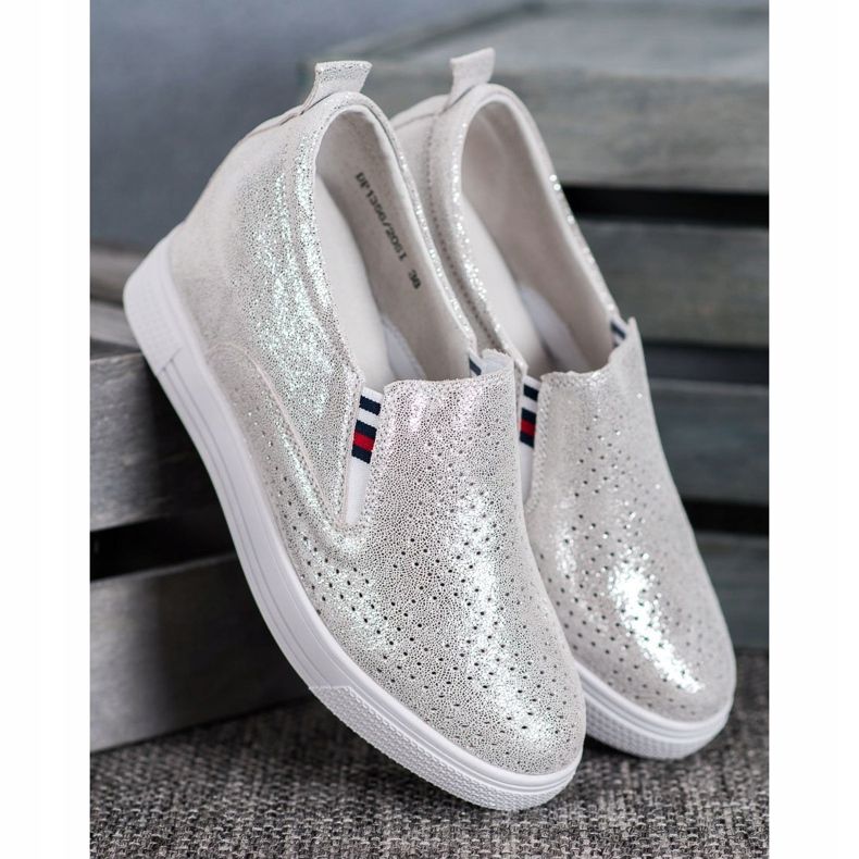 Filippo Încălțăminte de piele gri 1