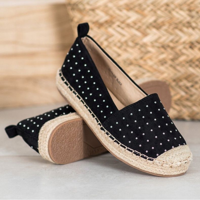 Goodin Espadrile din piele neagră negru 1