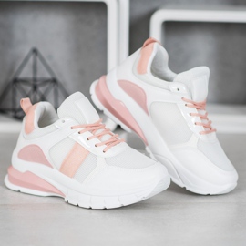 SHELOVET Adidași eleganți cu plasă alb 2 SHELOVET Adidași eleganți cu plasă alb 2