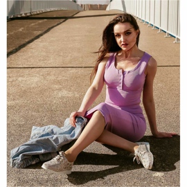 Kylie Pantofi din piele pe platformă multicolor gri 1