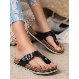 Flip-flops pe platforma VINCEZA negru 4
