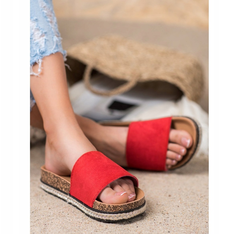 Papuci roșii VINCEZA roșu 1