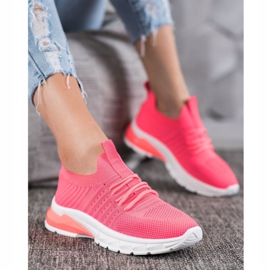 Bella Paris Adidași ajurati roz 1