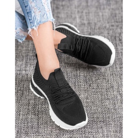 Bella Paris Adidași ajurati negru 1