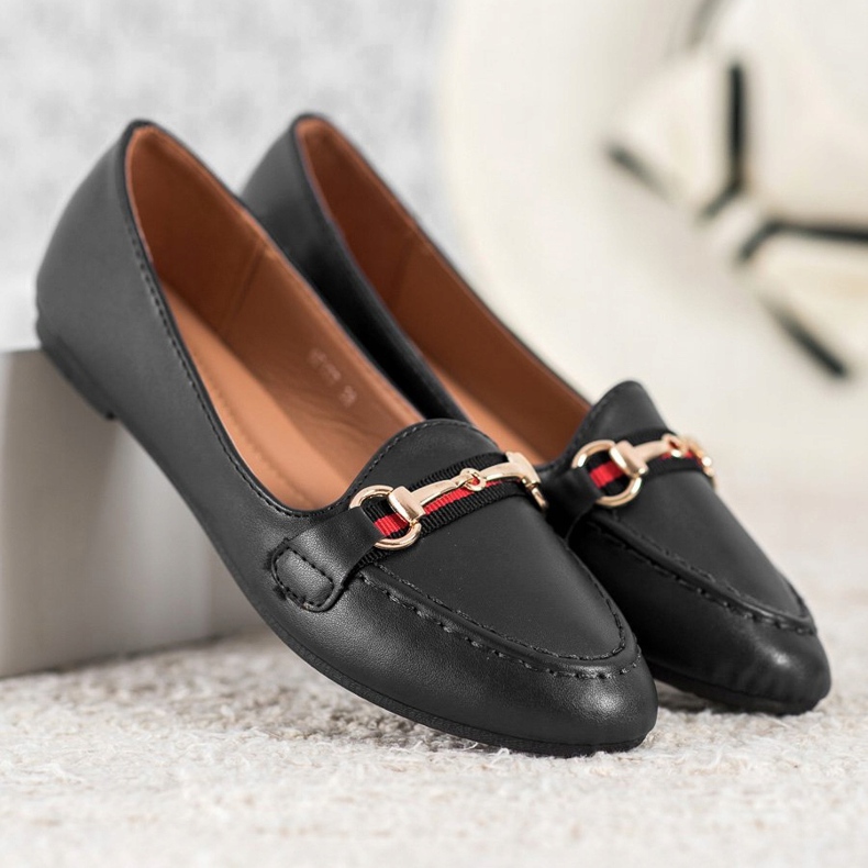 Clowse Lorzi la modă cu piele ecologică negru 1