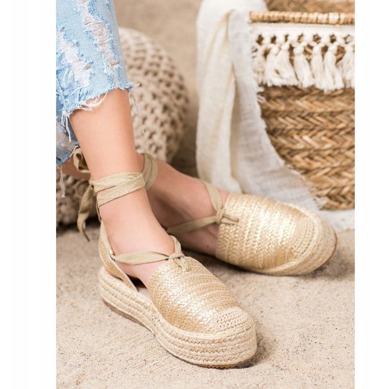 Seastar Sandale Espadrilles Legate de aur 1