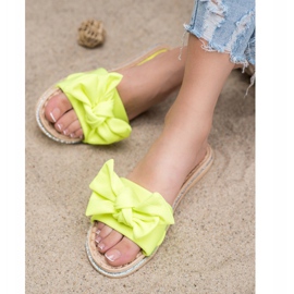 SHELOVET Papuci galbeni cu stil 2