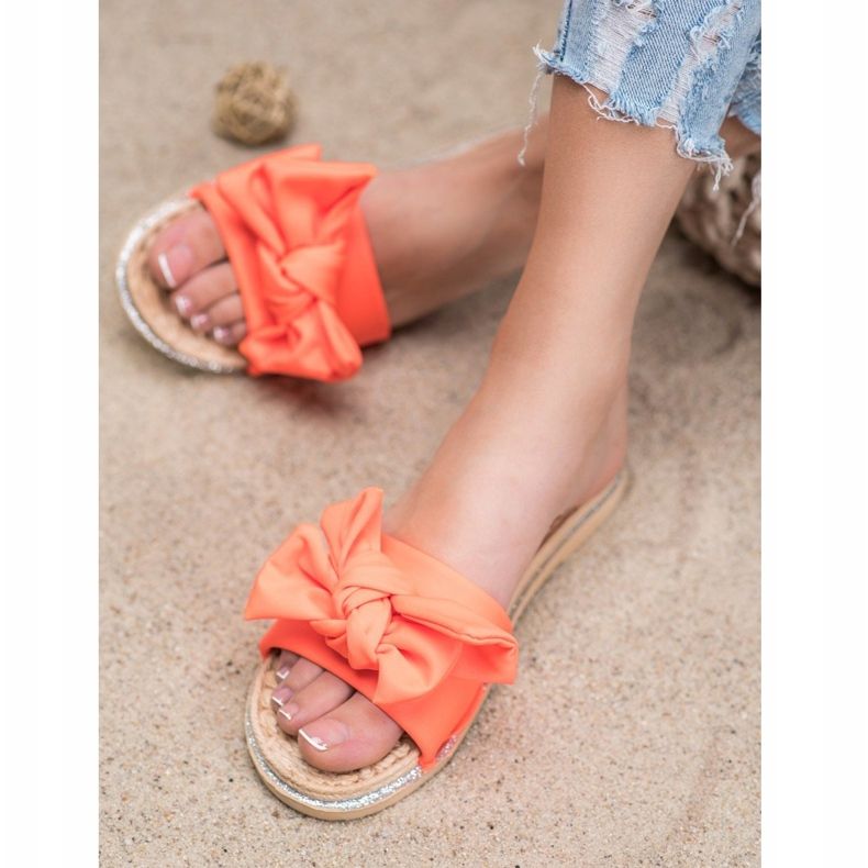 SHELOVET Papuci portocalii cu stil portocale 1