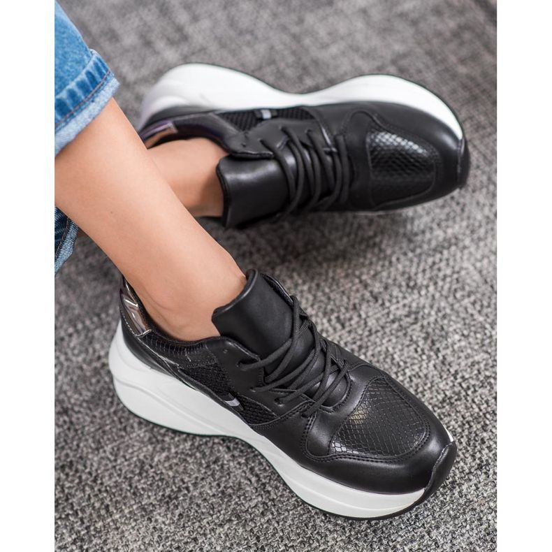 Weide Adidași negri ușori negru 1