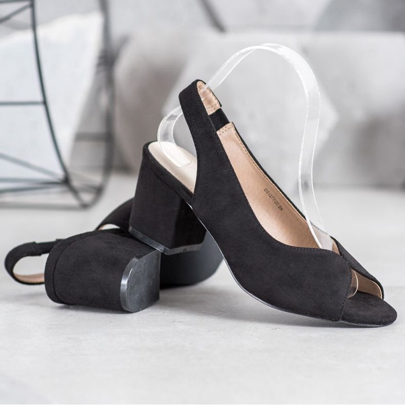 Filippo Sandale cu toc înalt casual negru 1