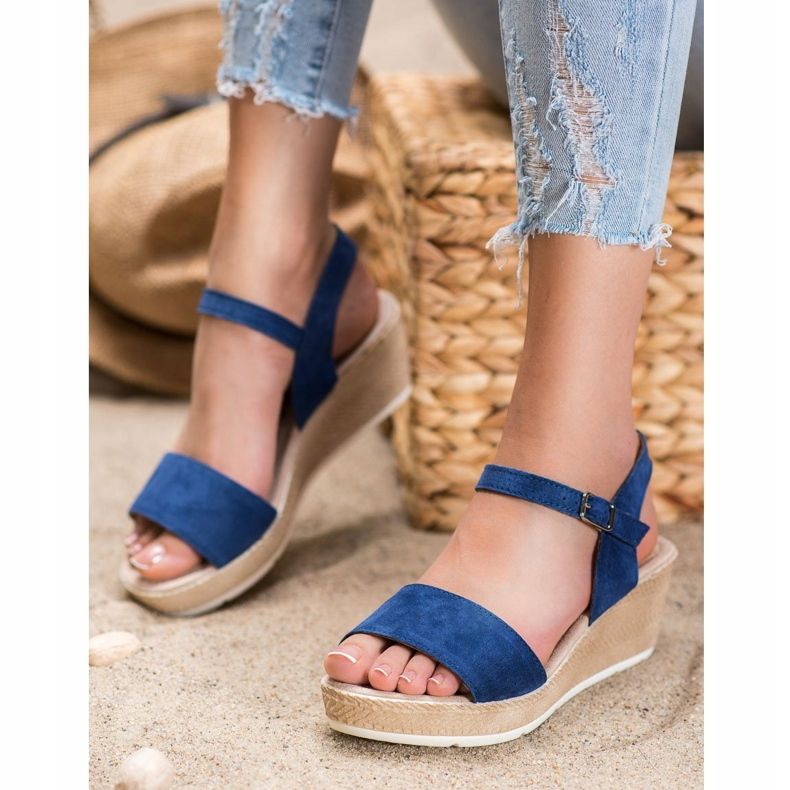 Filippo Sandale casual din piele albastru 2