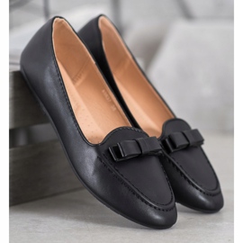 SHELOVET Lorzi negri cu piele ecologică negru 1