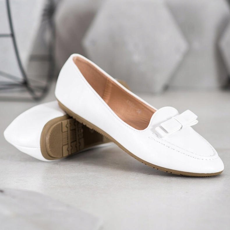 SHELOVET Lorzi albi cu piele ecologică 2