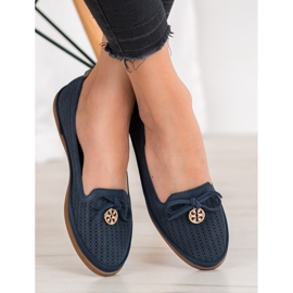 Balerini elegante VINCEZA albastru marin 2