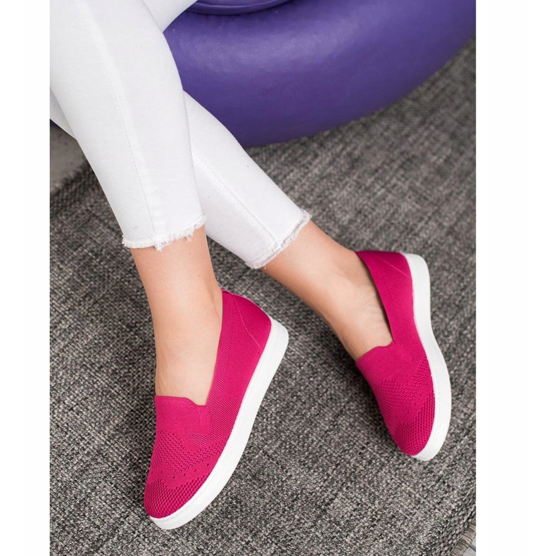 Via Giulia  Sliponi pe platformă roz 1