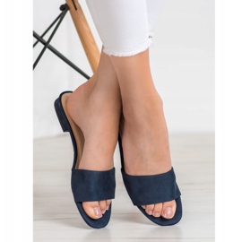 Goodin Flip-flops pe toc plat albastru marin 2