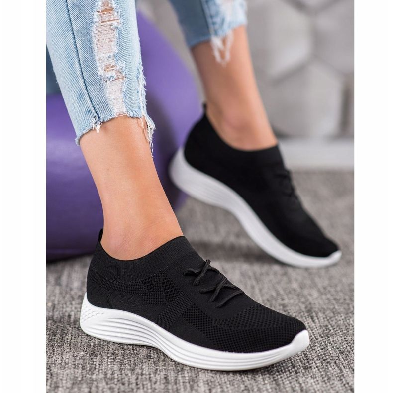 SHELOVET Încălțăminte ajurată neagră negru 1