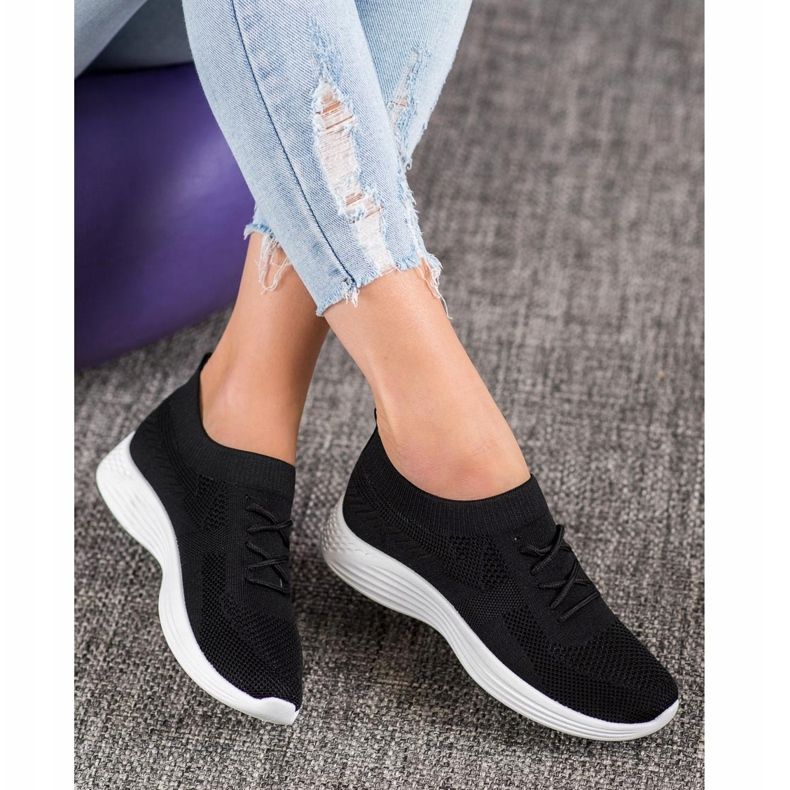 SHELOVET Încălțăminte ajurată neagră negru 2