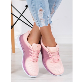 Bona Adidași sportivi ușori violet portocale 1