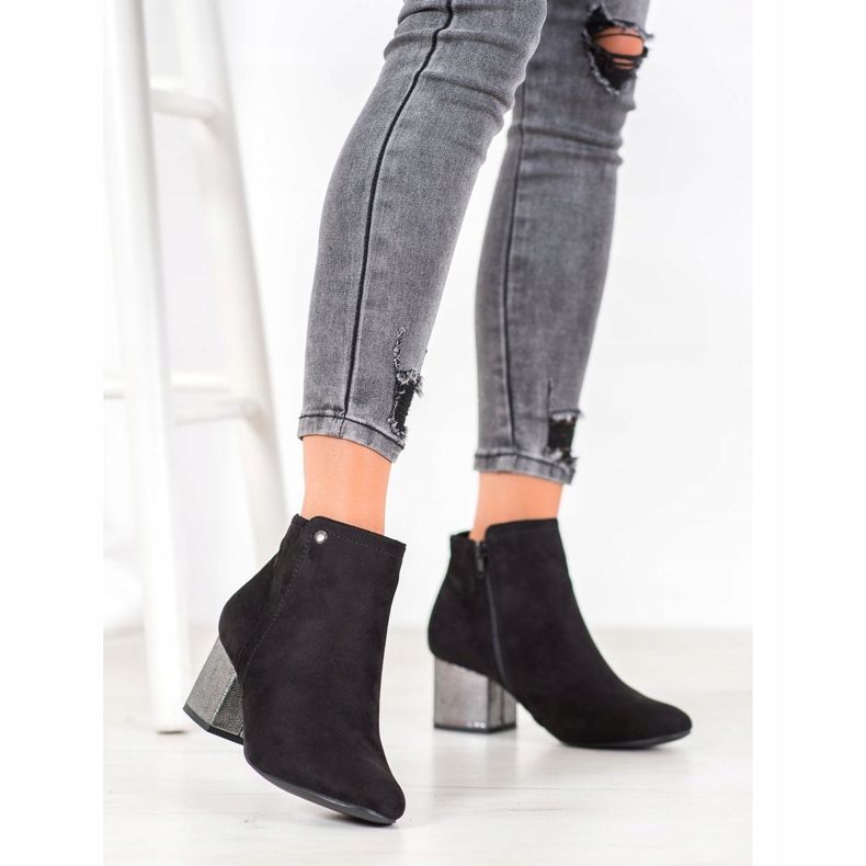 Goodin Ghete din piele neagră negru 1