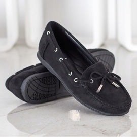 SHELOVET Mocasini casual negri negru 1