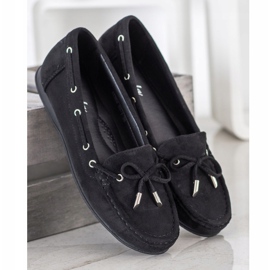 SHELOVET Mocasini casual negri negru 2