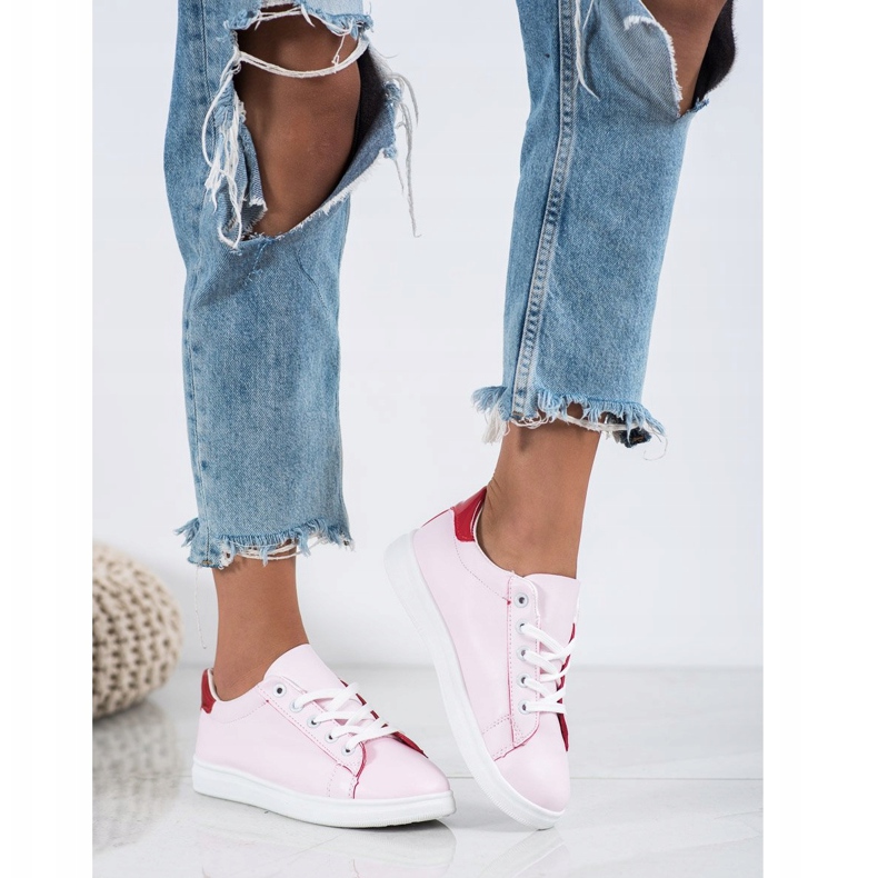 SHELOVET Pantofi sport clasici roz 2