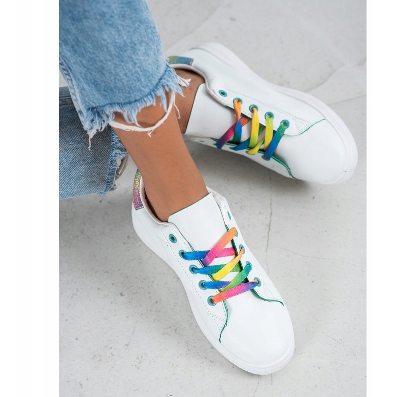 SHELOVET Pantofi sport la modă alb multicolor 1