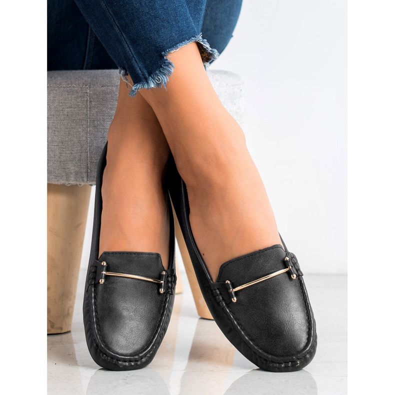 Clowse Mocasini confortabili negru 1 Clowse Mocasini confortabili negru 1