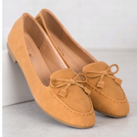 Nio Nio Mocasini confortabili pentru cămile maro multicolor 2