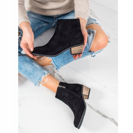 Best Shoes Ghete pe un post scăzut negru 4