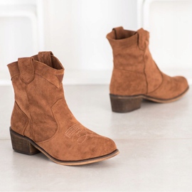 Queentina Confortul unei cizme de cowboy cu izolație maro 2