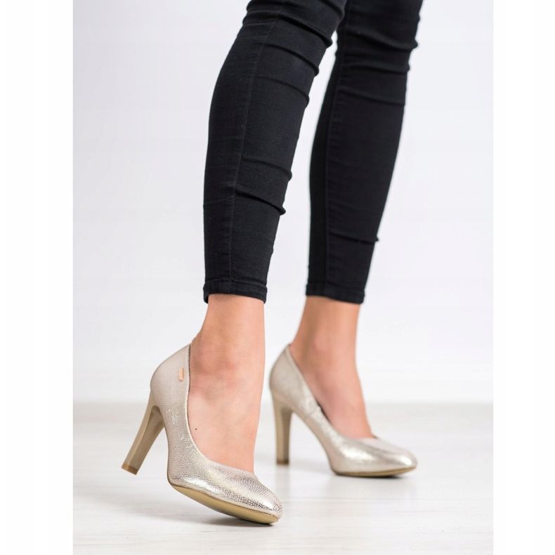 Goodin Pompe cu toc înalt de aur 1