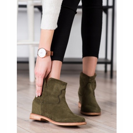 Bella Paris Cizme de cowboy din piele caldă verde 1 Bella Paris Cizme de cowboy din piele caldă verde 1