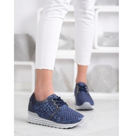 Aclys Adidași ajurati albastru marin albastru 1