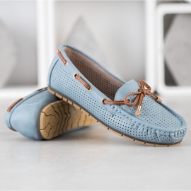 Kylie Mocasini confortabili maro albastru 1