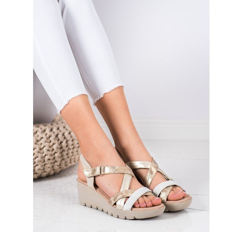 Kylie Sandale ușoare cu velcro maro multicolor 1