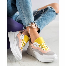 SHELOVET Adidași cu șiret elegant multicolor 1