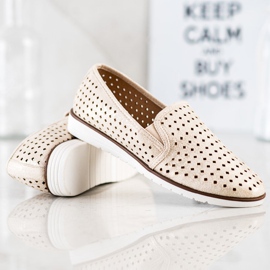 Kylie Slipons ajurati stralucitori de aur 1