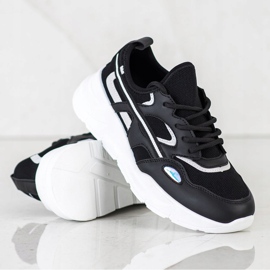 SHELOVET Adidași negri casual negru 1